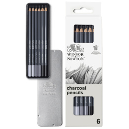 Studio Collection Skitsepenne 6 dele i gruppen Kunstnerartikler / Kridt og blyanter / Kulblyanter og tegnekul hos Pen Store (138034)