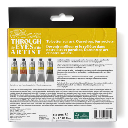 Galeria Akrylmaling 5x60ml Metallic set i gruppen Kunstnerartikler / Kunstnerfarver / Akrylmaling hos Pen Store (138040)