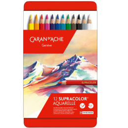 Supracolor Akvarell sæt 12 stk i gruppen Penne / Kunstnerpenne / Akvarelblyanter hos Pen Store (138048)