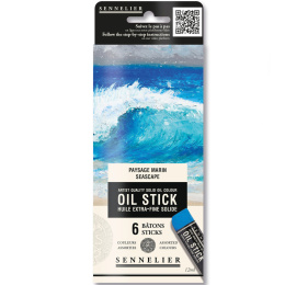 Oil Stick Mini 6-sæt Seascape i gruppen Kunstnerartikler / Kridt og blyanter / Oliekridt hos Pen Store (138060)