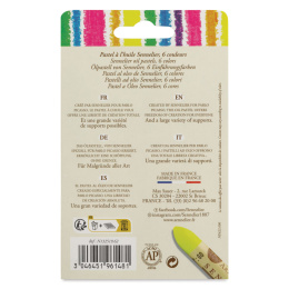 Oliepastel Fluorescent colors 5ml 6-sæt i gruppen Kunstnerartikler / Kunstnerfarver / Pastel / Oliepasteller hos Pen Store (138063)