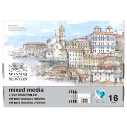 Mixed Media Urban Sketching Set 16 dele i gruppen Penne / Kunstnerpenne / Illustrationmarkers hos Pen Store (138079)
