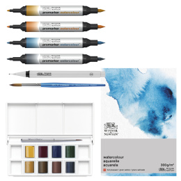 Mixed Media Urban Sketching Set 16 dele i gruppen Penne / Kunstnerpenne / Illustrationmarkers hos Pen Store (138079)