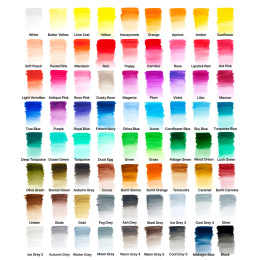 Studio Collection Akvarelblyanter 72-sæt i gruppen Penne / Kunstnerpenne / Akvarelblyanter hos Pen Store (138081)