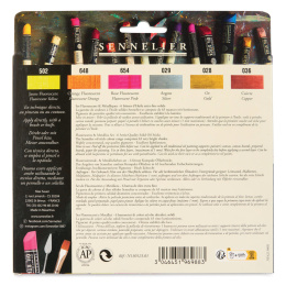 Oil Stick Flurescent & Metallics 6-sæt  i gruppen Kunstnerartikler / Kridt og blyanter / Oliekridt hos Pen Store (138093)