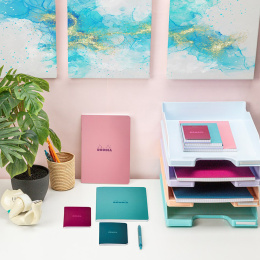 Noteshæfte Pink 7,5x12 Linjeret i gruppen Papir & Blokke / Skriv og noter / Skriveblokke og hæfter hos Pen Store (138102)