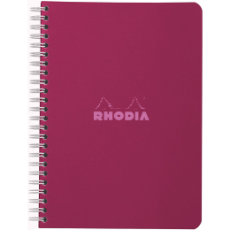 Notebook Spiral Plum A5 Linjeret i gruppen Papir & Blokke / Skriv og noter / Skriveblokke og hæfter hos Pen Store (138116)