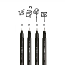 Fineliner MONO Drawing Fine 4-sæt i gruppen Penne / Skrive / Fineliners hos Pen Store (138132)