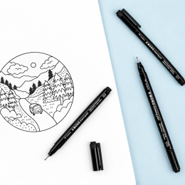 Fineliner MONO Drawing Fine 4-sæt i gruppen Penne / Skrive / Fineliners hos Pen Store (138132)