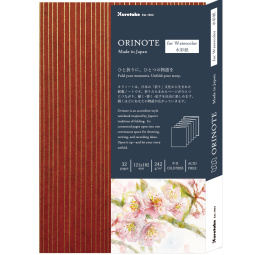 Orinote Watercolor Book Brown i gruppen Papir & Blokke / Kunstnerblokke / Akvarelblokke hos Pen Store (138156)