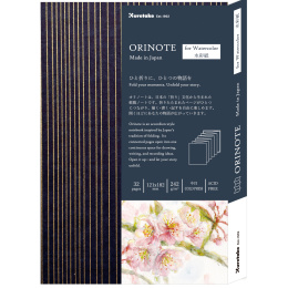 Orinote Watercolor Book Navy i gruppen Papir & Blokke / Kunstnerblokke / Akvarelblokke hos Pen Store (138157)