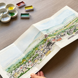 Orinote Watercolor Book Navy i gruppen Papir & Blokke / Kunstnerblokke / Akvarelblokke hos Pen Store (138157)