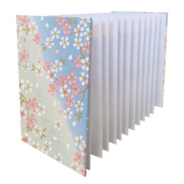Notebook Goshuincho Blue Flower i gruppen Papir & Blokke / Kunstnerblokke / Skitsebøger hos Pen Store (138160)