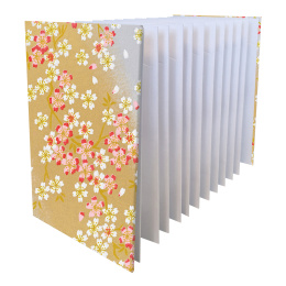 Notebook Goshuincho Gold Flower i gruppen Papir & Blokke / Kunstnerblokke / Skitsebøger hos Pen Store (138161)