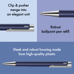Logo M+ Dark Dusk Kuglepen i gruppen Penne / Fine Writing / Kuglepenne hos Pen Store (138238)