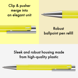 Logo M+ Neonyellow Kuglepen i gruppen Penne / Fine Writing / Kuglepenne hos Pen Store (138241)