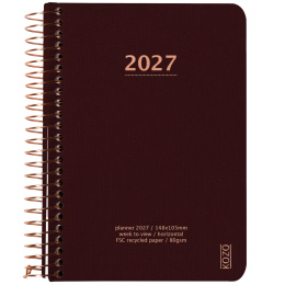 Kalender 2027 A6 Weekly Coffee i gruppen Papir & Blokke / Kalendere / 12 mdr kalendere hos Pen Store (138271)