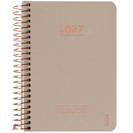 Kalender 2027 A6 Weekly Sand i gruppen Papir & Blokke / Kalendere / 12 mdr kalendere hos Pen Store (138275)