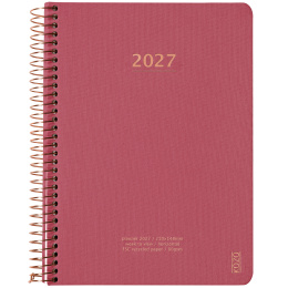 Kalender 2027 A5 Weekly Guava Pink i gruppen Papir & Blokke / Kalendere / 12 mdr kalendere hos Pen Store (138276)