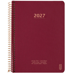 Kalender 2027 A5 Weekly Berry i gruppen Papir & Blokke / Kalendere / 12 mdr kalendere hos Pen Store (138279)