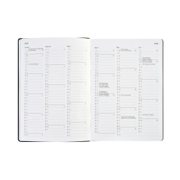 Kalender Björn 2027 A5 Weekly Horisontell Sort i gruppen Papir & Blokke / Kalendere / 12 mdr kalendere hos Pen Store (138282)