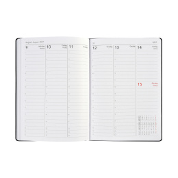 Kalender Björn 2027 A5 Weekly Vertikal Sort i gruppen Papir & Blokke / Kalendere / 12 mdr kalendere hos Pen Store (138283)