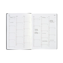 Kalender Björn 2027 A5 Weekly Vertikal Sort i gruppen Papir & Blokke / Kalendere / 12 mdr kalendere hos Pen Store (138283)