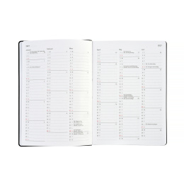 Kalender Björn 2027 A5 Weekly Vertikal Sort i gruppen Papir & Blokke / Kalendere / 12 mdr kalendere hos Pen Store (138283)