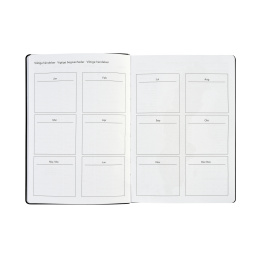 Kalender Björn 2027 A5 Weekly Vertikal Sort i gruppen Papir & Blokke / Kalendere / 12 mdr kalendere hos Pen Store (138283)