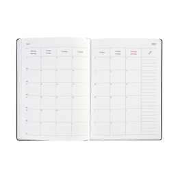 Kalender Björn 2027 A5 Weekly Vertikal Sort i gruppen Papir & Blokke / Kalendere / 12 mdr kalendere hos Pen Store (138283)