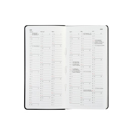Kalender Björn 2027 Slim Weekly Vertikal Sort i gruppen Papir & Blokke / Kalendere / 12 mdr kalendere hos Pen Store (138285)
