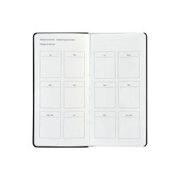 Kalender Björn 2027 Slim Weekly Vertikal Sort i gruppen Papir & Blokke / Kalendere / 12 mdr kalendere hos Pen Store (138285)