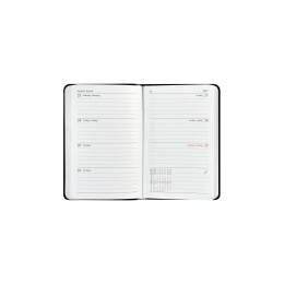 Kalender Björn 2027 Mini Weekly Horisontell Sort i gruppen Papir & Blokke / Kalendere / 12 mdr kalendere hos Pen Store (138286)
