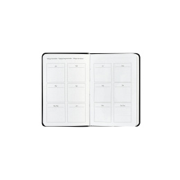 Kalender Björn 2027 Mini Weekly Horisontell Sort i gruppen Papir & Blokke / Kalendere / 12 mdr kalendere hos Pen Store (138286)
