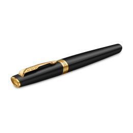 Meridian Matte Black/Gold Rollerball i gruppen Penne / Fine Writing / Rollerballpenne hos Pen Store (138301)