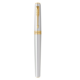 Meridian Chrome/Gold Fyldepen i gruppen Penne / Fine Writing / Fyldepenne hos Pen Store (138303_r)