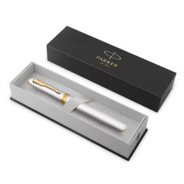 Meridian Chrome/Gold Fyldepen i gruppen Penne / Fine Writing / Fyldepenne hos Pen Store (138303_r)