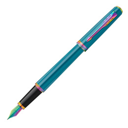 Meridian Teal/Rainbow Fyldepen i gruppen Penne / Fine Writing / Eksklusive penne hos Pen Store (138327_r)